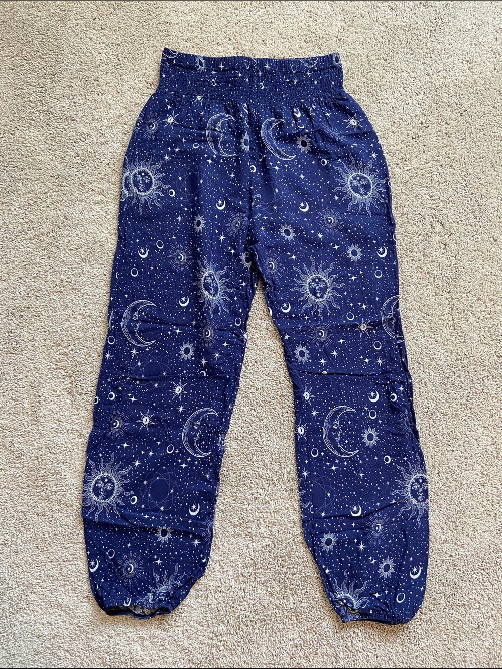 Lotus and Luna • Indigo Cosmic Sky Harem Pants